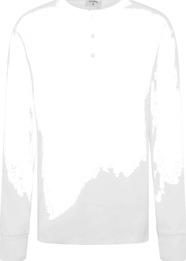 Filippa K Cotton Rib Henley WHITE S