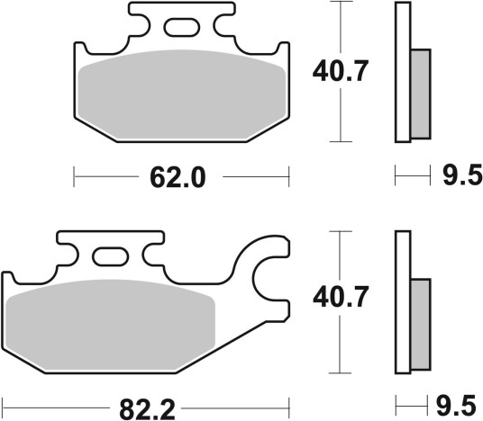 sbs 754SI Bremseklosser sbs 754SI Bremseklosser