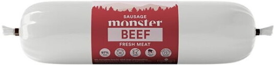 Monster Pet Food Hundepølse Biff 400 g - Våtfôr til Hund