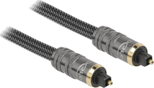 Delock Digital Audiokabel Optisk Spdif Toslink Hann Til Toslink Hann 2 M Fiberoptisk Antrasitt