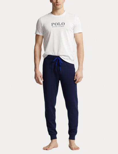 Polo Ralph Lauren Logo Cotton Jersey Sleep Shirt - White - XL