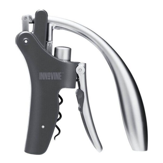 Innovine   Vertikal korketrekker 17,5x17,5x4,8 cm svart/sølv