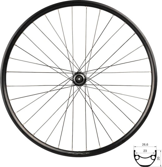 Force Basic bakhjul 27,5" Shimano 8-11 speed disc center lock 32 eiker Force Basic bakhjul 27,5" Shimano 8-11 speed disc center lock 32 eiker