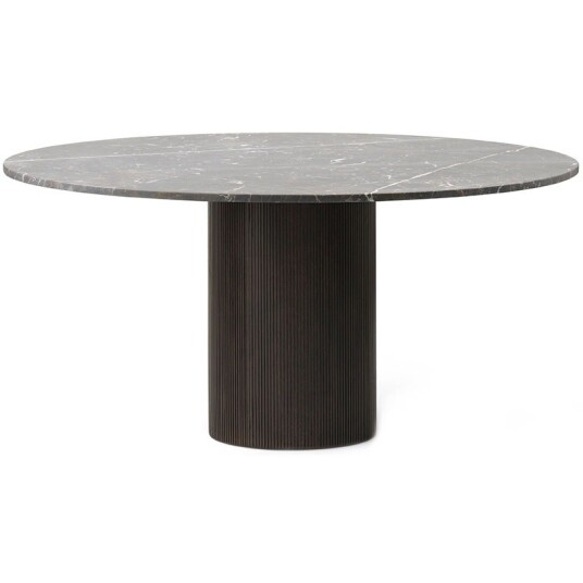 Vipp 495 Bord Rund Ø150 cm Grå Marmor / Mørk eik
