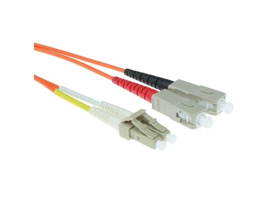 Act 20 Meter Lszh Multimode 62.5/125 Om1 Fiber Patch Cable Duplex With Lc And Sc Connectors. Lc-Sc 62,5/125 Om1 Dup 20.00M (Rl8020)