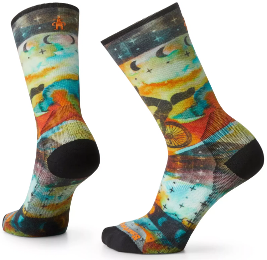 Smartwool Bike Celestial Print Crew Ws Zero Cushion multi color S