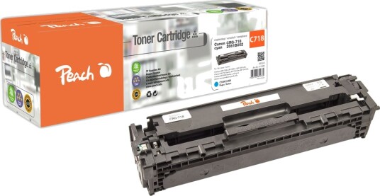 Peach-tonerkassetter som passer Canon LBP-7200 Lasertoner Cyan CRG-718