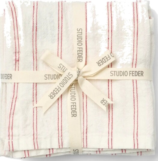 STUDIO FEDER Livia Napkin 4 Pack   Red   40X40CM