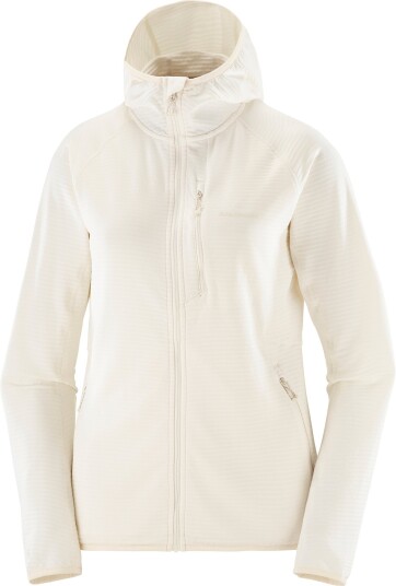 Salomon Women"s Essential Lightwarm Hoodie Whisper White Whisper White/ L