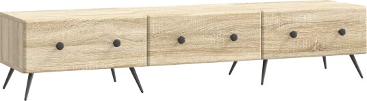 TV skap med skuff Sonoma eik 147 x 34,5 x 30 cm Konstruert tre TV skap med skuff Sonoma eik 147 x 34,5 x 30 cm Konstruert tre