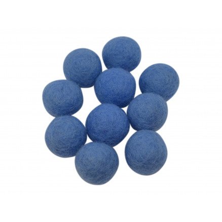 Creafelting Filtkuler 10mm Lys Blå BL5 10 stk