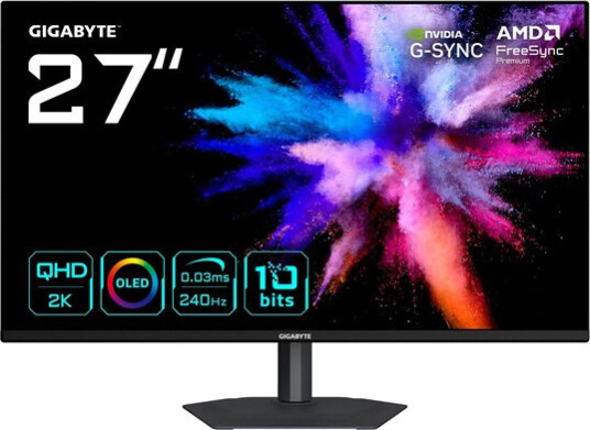 GIGABYTE GO27Q24A 27" QD-OLED PC-skjerm 2560x1440 240Hz