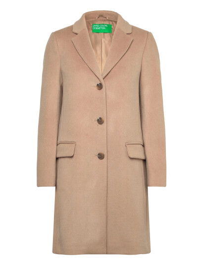 United Colors of Benetton Coat Beige 46