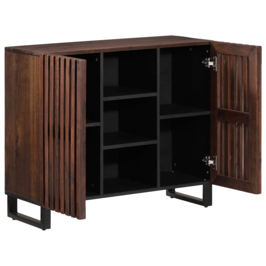 Skjenk brun 90x34x75 cm heltre mango
