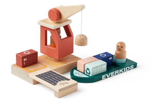 Kids Concept Aiden Lekesett Containerhavn i Tre Kids Concept Aiden Lekesett Containerhavn i Tre