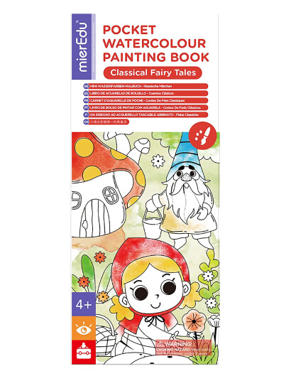 mierEdu Pocket Watercolouring Book - Classic Fairy Tales - Multi/patterned - ONE SIZE