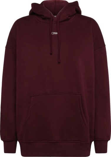 ICANIWILL Everyday Relaxed Hoodie Print W   DARK MAHOGANY   L