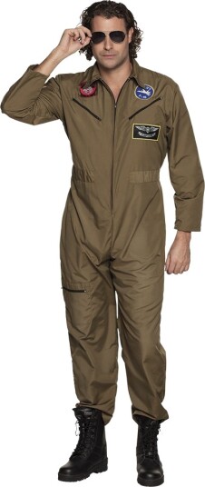 Boland Top Gun Inspirert Jagerpilot Herrekostyme Strl M/L Boland Top Gun Inspirert Jagerpilot Herrekostyme Strl M/L