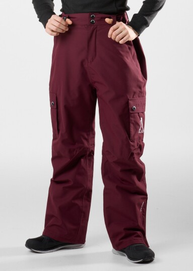 Slade Aspen Shell Pants Jr Burgundy 170 Outdoorbukser