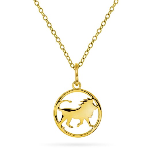 Pan Jewelry Smykke i 925 forgylt sølv med løven Pan Jewelry Smykke i 925 forgylt sølv med løven