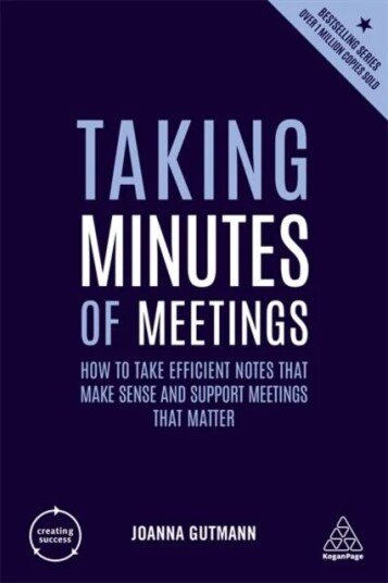 Taking Minutes Of Meetings Av Joanna Gutmann