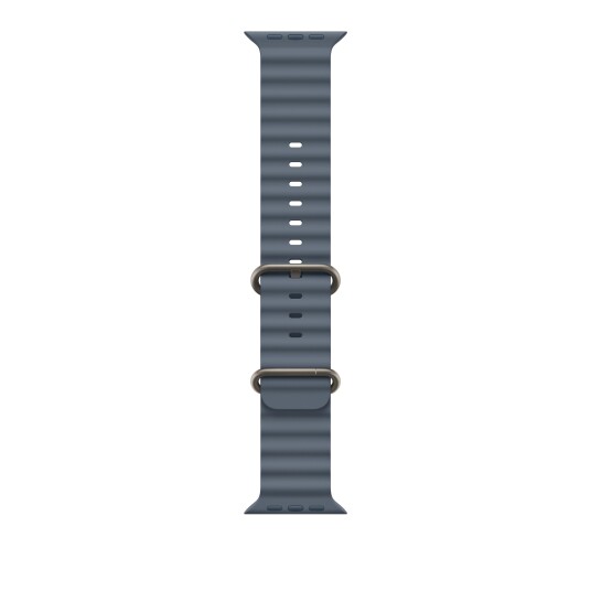 Apple 49/46 mm Anchor Blue Ocean Band Natural Titanium Finish Apple 49/46 mm Anchor Blue Ocean Band Natural Titanium Finish