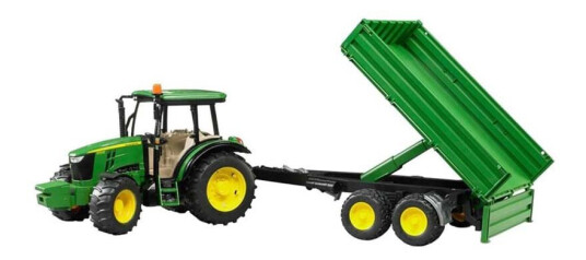 Bruder John Deere 5115m Med Henger Bror 2108