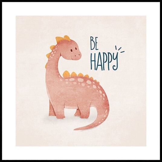 Dino Joy Plakat Plakat / 40x40cm