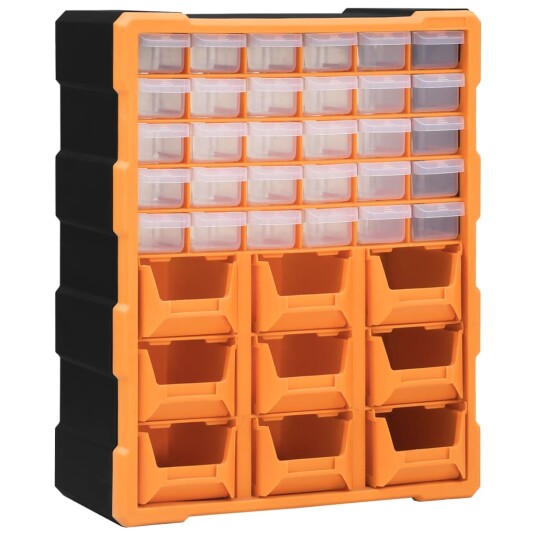 Sortimentskap Med 39 Skuffer 38x16x47cm Sortimentskap Med 39 Skuffer 38x16x47cm