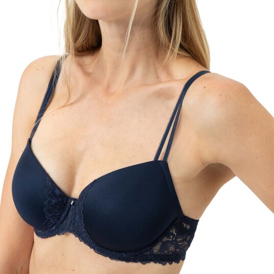 Mey BH Luxurious Full Cup Stretch Bra Midnattsbla polyamid A 80 Dame