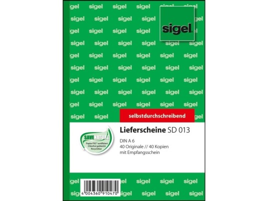 Sigel Sd013 80 Ark A6 Grønn
