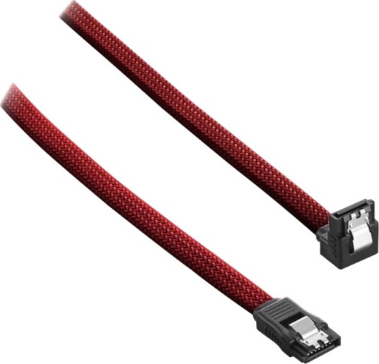 Cablemod Modmesh - Sata-Kabel - Serial Ata 150/300/600 - Sata (Hunn) Rettvinklet Til Sata (Hunn) - 30 Cm - Blodrød Cablemod Modmesh - Sata-Kabel - Serial Ata 150/300/600 - Sata (Hunn) Rettvinklet Til Sata (Hunn) - 30 Cm - Blodrød