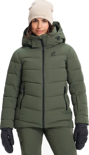 RevolutionRace Skalljakke Turjakke & Vindjakke Glint Insulated Ski Jacket Dame Kambaba Green Størrelse:XS RevolutionRace Skalljakke Turjakke & Vindjakke Glint Insulated Ski Jacket Dame Kambaba Green Størrelse:XS