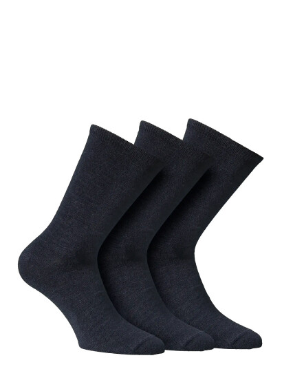 Alpacasocks&Co Knitted Merino Socks In 3-Pack - Navy - 42-45 Alpacasocks&Co Knitted Merino Socks In 3-Pack - Navy - 42-45