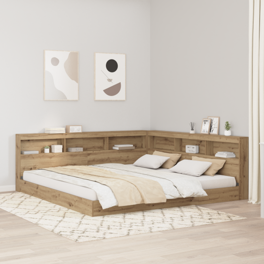  Lagringshodegavl med hylle artisan eik 180 cm Konstruert tre