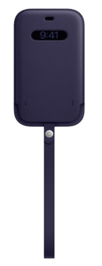 Apple - Beskyttelsesmuffe For Mobiltelefon - Med Magsafe - Lær - Dyp Fiolett - For Iphone 12, 12 Pro