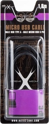 Natec Nka-0426 1,8 M Usb A Micro-Usb B Usb 2.0 Hankjønn/Hankjønn Sort Natec Nka-0426 1,8 M Usb A Micro-Usb B Usb 2.0 Hankjønn/Hankjønn Sort