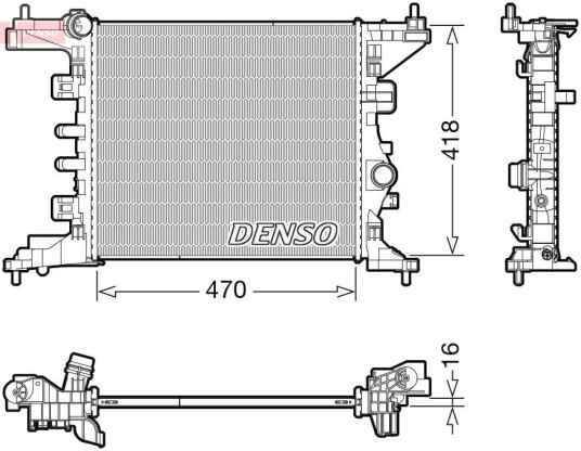 Radiator DENSO DRM20121 Radiator DENSO DRM20121