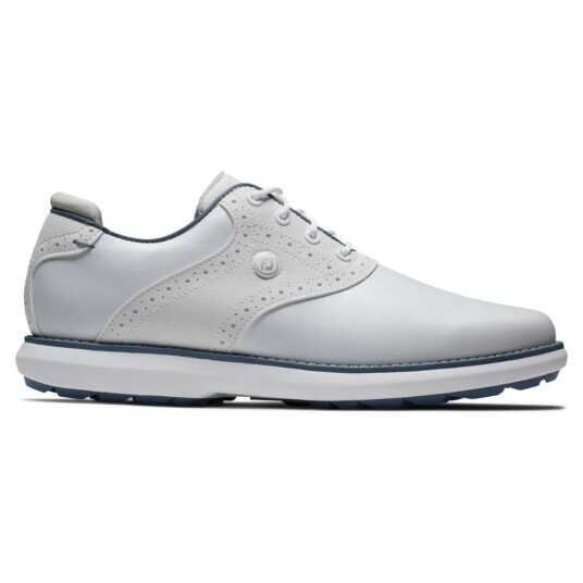 Footjoy Traditions Spikeless Golfsko Dame Hvit/blå/grå 37