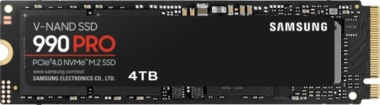 Samsung 990 Pro 4TB M.2 NVMe SSD PCIe 4.0 med høy lesehastighet Samsung 990 Pro 4TB M.2 NVMe SSD PCIe 4.0 med høy lesehastighet