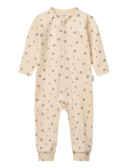 Liewood Birk Printed Pyjamas Jumpsuit - Cream - 56 Liewood Birk Printed Pyjamas Jumpsuit - Cream - 56