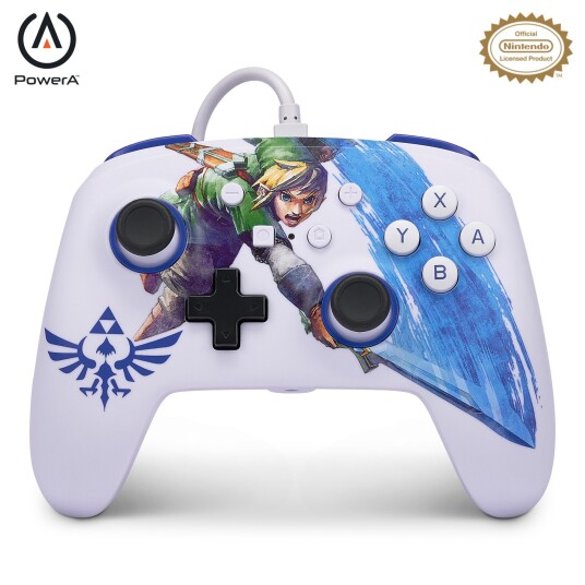 PowerA Enhanced Wired Controller for Nintendo Switch - Master Sword Attack PowerA Enhanced Wired Controller for Nintendo Switch - Master Sword Attack