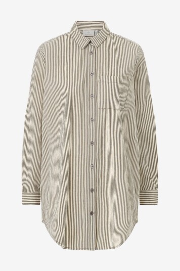 KAFFE   Lang skjorte kaNaya Striped Shirt Tunic   Flerfarget