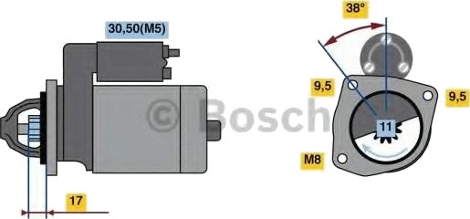 BOSCH 0 986 023 580 Starter