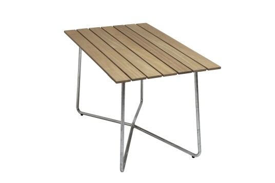 Grythyttan Stålmöbler Bord B25A Oljert eik/galvanisert stål 120 x 70 cm Natur