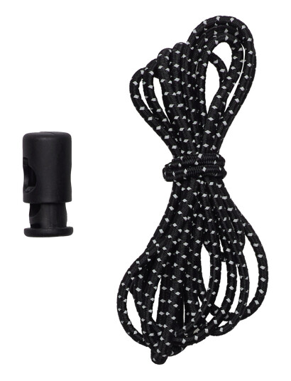 KILOMETER STUDIOS Reflective String - Black - ONE SIZE KILOMETER STUDIOS Reflective String - Black - ONE SIZE