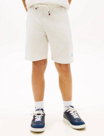 Tommy Hilfiger Th Script Jersey Twill Short Cream 176