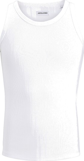 Jack & Jones Singlet Jjeorganic Rib Tank Top Hvit
