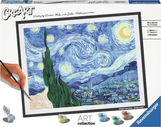 Ravensburger CreArt Mal etter nummer 12+ år Stjernenatt Van Gogh