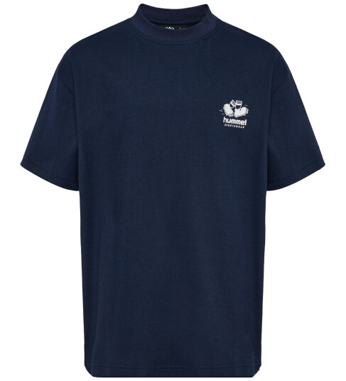 Hummel T skjorte hmlLøs Dark Sapphire m. Trykk 5 år 110 T skjorte Blå